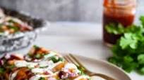 Healthy Chicken Enchiladas with Homemade Red Enchilada Sauce Healthy Chicken Enchiladas with Homemade Red Enchilada Sauce