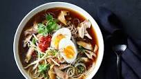 Indonesian chicken and rice noodle soup Indonesian chicken and rice noodle soup