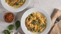 Spinach and Garlic Bread Crumb Pasta Spinach and Garlic Bread Crumb Pasta