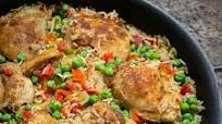 Mexican-Inspired Chicken Thigh and Rice Skillet Mexican-Inspired Chicken Thigh and Rice Skillet