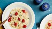 Baby Shrimp Scampi and Angel Hair Pasta Baby Shrimp Scampi and Angel Hair Pasta