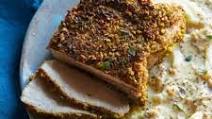 Pistachio Crusted Pork Chops with a Whole Grain Mustard Sauce Pistachio Crusted Pork Chops with a Whole Grain Mustard Sauce
