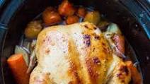 Crock Pot Honey Garlic Whole Chicken & Vegetables Crock Pot Honey Garlic Whole Chicken & Vegetables