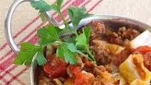 Ground Beef and Chopped Cabbage Ground Beef and Chopped Cabbage