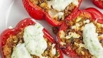 Greek Stuffed Peppers with Tzatziki Sauce Greek Stuffed Peppers with Tzatziki Sauce