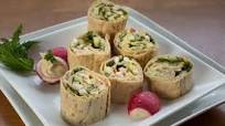 Warm Garlic Hummus Flatbread Rollups Warm Garlic Hummus Flatbread Rollups