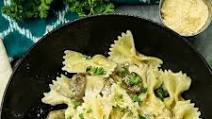 Creamy Mushroom Farfalle Pasta Creamy Mushroom Farfalle Pasta