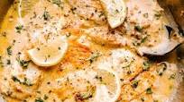 Skillet Tilapia with Creamy Lemon Sauce Skillet Tilapia with Creamy Lemon Sauce