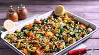 Oven-Baked Saag Aloo with Wild Garlic Oven-Baked Saag Aloo with Wild Garlic