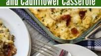 Cheesy Ground Beef and Cauliflower Casserole Cheesy Ground Beef and Cauliflower Casserole