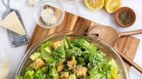 Caesar Salad with Homemade Sourdough Croutons Caesar Salad with Homemade Sourdough Croutons