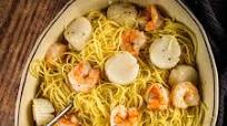 Jumbo Shrimp and Scallop Scampi Jumbo Shrimp and Scallop Scampi