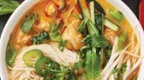 Chicken Laksa with Brown Rice Noodles Chicken Laksa with Brown Rice Noodles