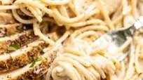 Spaghetti with Alfredo Sauce and Chicken Spaghetti with Alfredo Sauce and Chicken