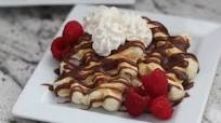 Sweet Waffle Donut w/ Chocolate Sauce Sweet Waffle Donut w/ Chocolate Sauce