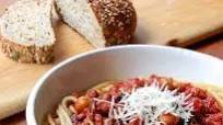 Spaghetti with Chickpeas and Spicy Roasted Tomato Sauce Spaghetti with Chickpeas and Spicy Roasted Tomato Sauce