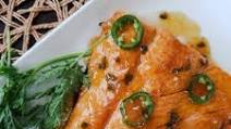 Spicy Pineapple Passion Fruit Glazed Salmon Spicy Pineapple Passion Fruit Glazed Salmon