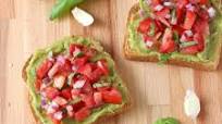 Bruschetta Guacamole Toast Bruschetta Guacamole Toast