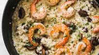 Mushroom Parmesan Shrimp Risotto Mushroom Parmesan Shrimp Risotto