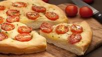 Schiacciata with cherry tomatoes Schiacciata with cherry tomatoes