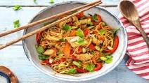Chicken and Ramen Stir-Fry with Sweet Chili Sauce Chicken and Ramen Stir-Fry with Sweet Chili Sauce