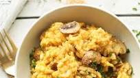 Mushroom and Leek Risotto (Vegan + GF) Mushroom and Leek Risotto (Vegan + GF)
