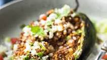 Stuffed Poblano Peppers with Mexican Ground Beef Stuffed Poblano Peppers with Mexican Ground Beef