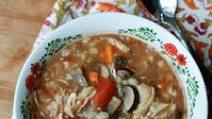 Slow Cooker Italian Chicken, Mushroom and Barley Soup Slow Cooker Italian Chicken, Mushroom and Barley Soup