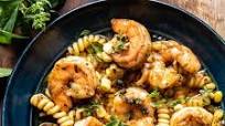 Spicy Lemon Butter Shrimp Scampi with Herbed Corn Spicy Lemon Butter Shrimp Scampi with Herbed Corn