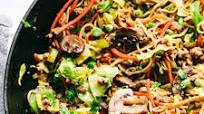 Egg Roll Noodle Skillet with Ground Pork Egg Roll Noodle Skillet with Ground Pork