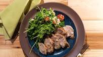 Jerk Crusted Pork Chops with Spinach Salad Jerk Crusted Pork Chops with Spinach Salad