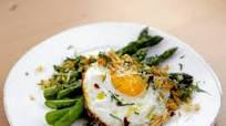 Pan-Roasted Asparagus with a Crispy Fried Egg Pan-Roasted Asparagus with a Crispy Fried Egg