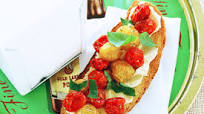 Tomato and bean bruschetta Tomato and bean bruschetta
