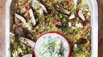 Gorgeous greek chicken with herby vegetable couscous & tzatziki Gorgeous greek chicken with herby vegetable couscous & tzatziki