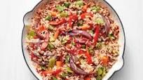 Skillet Rice and Black-Eyed Peas with Okra Skillet Rice and Black-Eyed Peas with Okra