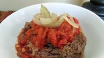 Crock Pot Beef Tongue with Roasted Pepper Sauce Crock Pot Beef Tongue with Roasted Pepper Sauce