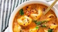 Slow Cooker Vegan Tortellini Soup Slow Cooker Vegan Tortellini Soup