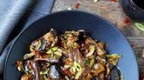 Eggplant with Garlic Sauce Eggplant with Garlic Sauce