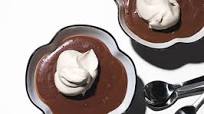 Chocolate Pudding with Espresso Whipped Cream Chocolate Pudding with Espresso Whipped Cream