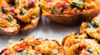 Twice Baked Sweet Potatoes {Paleo, Whole30, Dairy-Free} Twice Baked Sweet Potatoes {Paleo, Whole30, Dairy-Free}