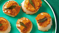 Seared Scallops with Pumpkin Puree Seared Scallops with Pumpkin Puree
