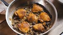 Pan-Roasted Chicken Thighs with Mushrooms and Thyme Recipe Pan-Roasted Chicken Thighs with Mushrooms and Thyme Recipe