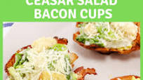 Caesar Salad Bacon Cups Recipe Caesar Salad Bacon Cups Recipe