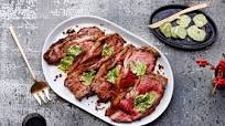New York Strip Roast with Rosemary-Orange Crust and Herbed Butter New York Strip Roast with Rosemary-Orange Crust and Herbed Butter