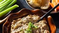 Buffalo Ground Beef Dip with Cream Cheese Buffalo Ground Beef Dip with Cream Cheese