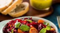 Beet Noodles Caprese Salad Beet Noodles Caprese Salad