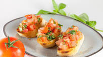 Tomato and basil bruschetta Tomato and basil bruschetta