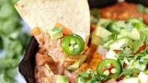 EASY SKILLET REFRIED BEAN DIP EASY SKILLET REFRIED BEAN DIP
