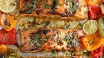Easy Sheet Pan Chili Lime and Orange Salmon Easy Sheet Pan Chili Lime and Orange Salmon