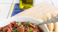 Receta Italiana de un Antipasto de Berenjena llamado Caponata Receta Italiana de un Antipasto de Berenjena llamado Caponata
